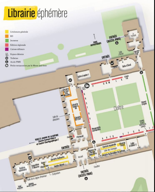 Salon du livre caen 2025 plan